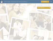 Tablet Screenshot of lifecarecenterofcollegedale.com